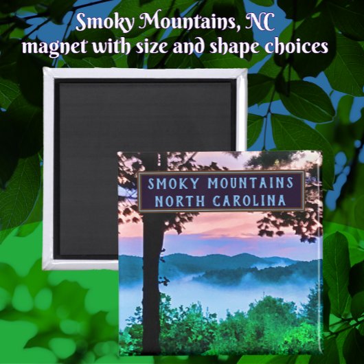 Smoky Mountains North Carolina Amazing Uitzicht Magneet