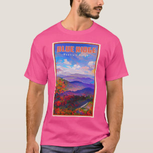 Smoky Mountains op weg naar Blue Ridge Mountains T-shirt