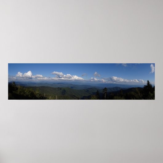 Smoky Mountains - Panoramisch Poster (Voorkant)