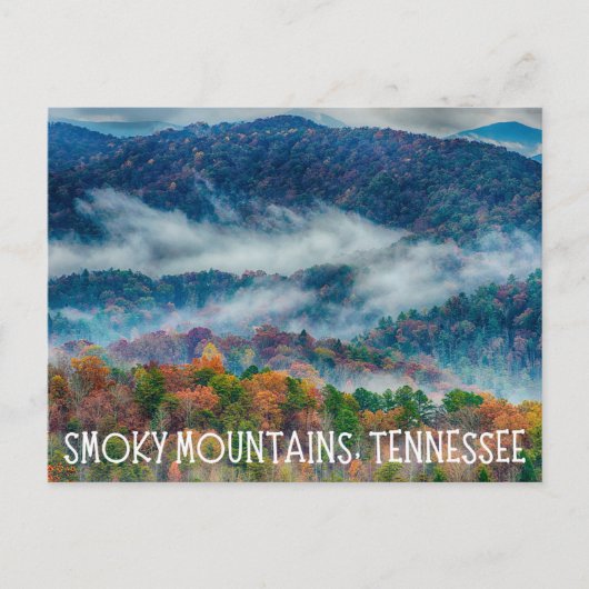 Smoky Mountains Tennessee Briefkaart (Voorkant)
