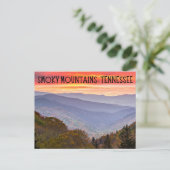 Smoky Mountains Tennessee Briefkaart Souvenir (Staand voorkant)