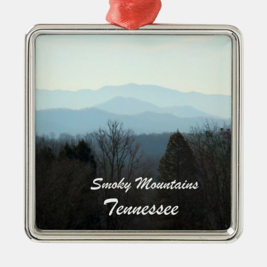 Smoky Mountains, Tennessee Metalen Ornament (Voorkant)