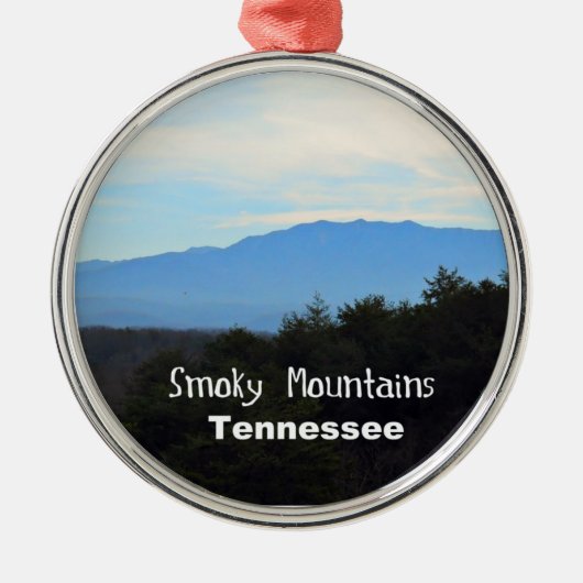 Smoky Mountains, Tennessee Metalen Ornament (Voorkant)