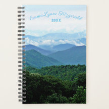 Smoky Mountains Thoreau Quote Blauw Groen Custom