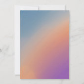 Smoky Mountains Winter Wedding Shower Kaart (Achterkant)