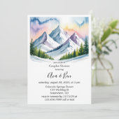 Smoky Mountains Winterkoppels Douche Kaart (Staand voorkant)