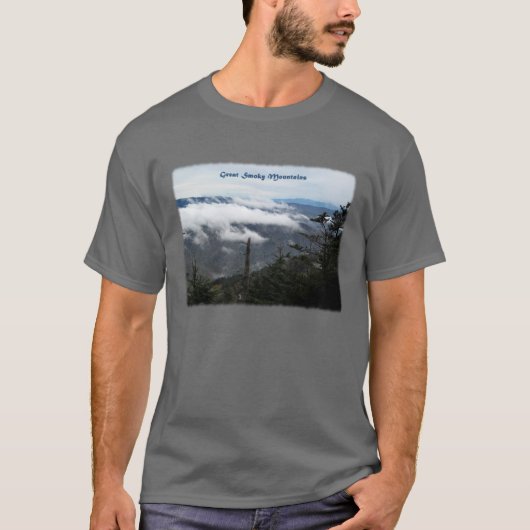 Smoky Mtns boven de wolken T-shirt (Voorkant)