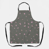 Smoky Olive Light Pink Cosmos Floral Pattern Schort (Voorkant)