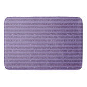 Smoky Plum Glitter Style Horizontal Stripes Badmat (Voorkant)