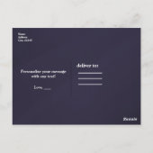 Smoky Plum Grey Chic Glam Modern DANK JE Briefkaart (Achterkant)