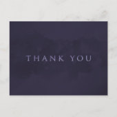 Smoky Plum Grey Chic Glam Modern DANK JE Briefkaart (Voorkant)