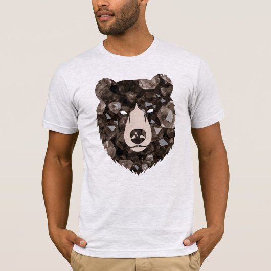 Smoky Quartz Bear Crystal T-shirt (Voorkant)