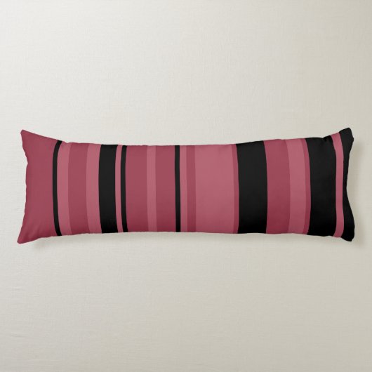 Smoky Topaz en Black Stripes Lichaamskussen (Voorkant)