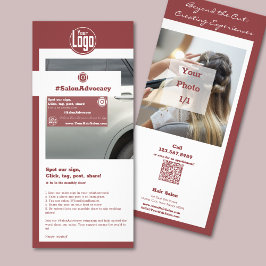 Smoky Topaz en Wit Haar #SalonAdvocacy Campagne Reclamekaart