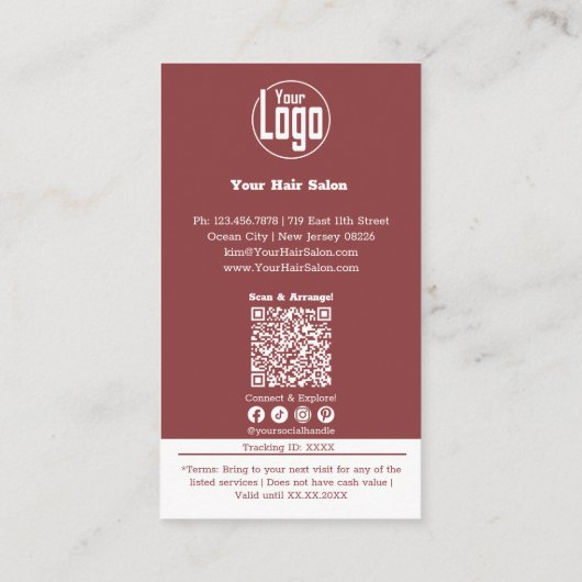 Smoky Topaz Hair Salon $10 korting (Achterkant)