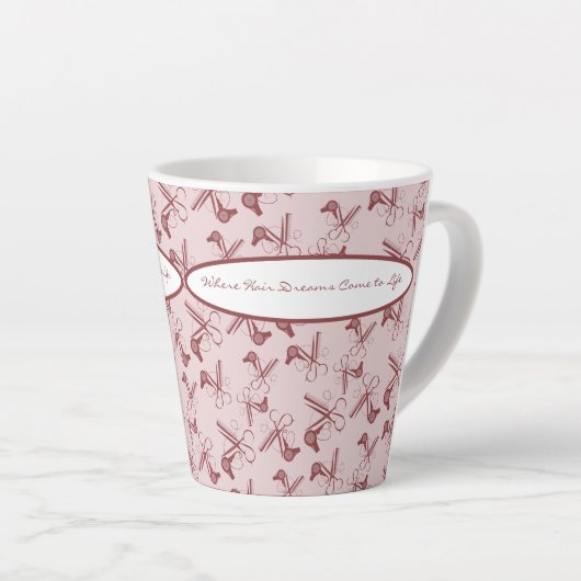 Smoky Topaz Roze Haargereedschap Uw Haarsalon Latte Mok (Rechterhoek)