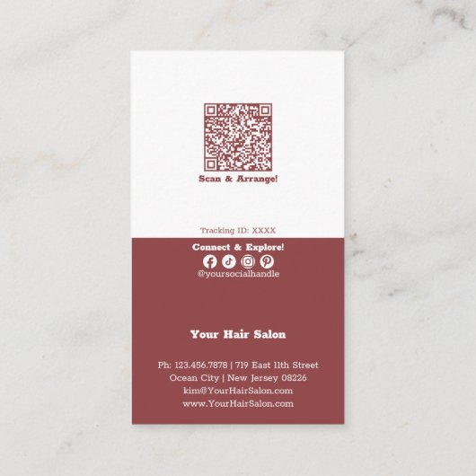 Smoky Topaz & White Hair Salon Geniet van 10% kort Kortingskaartje (Achterkant)