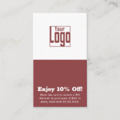 Smoky Topaz & White Salon Logo Geniet van 10% kort Kortingskaartje (Voorkant)