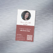 Smoky Topaz Wit Professioneel Haar Stylist CTA Magnetisch Visitekaartje (Voorbeeld)