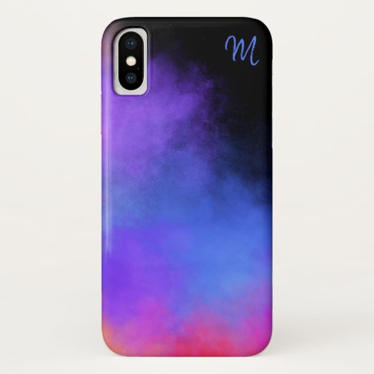 Smoky Vibrant Multicolor Monogram Telefoonhoes Case-Mate iPhone Case (Achterkant)