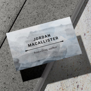 Smoky Waterverf Author Visitekaartje