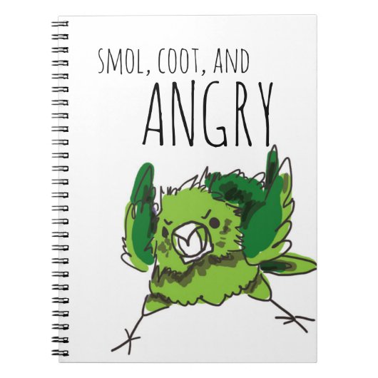 Smol, Coot en Angry Notitieboek (Voorkant)
