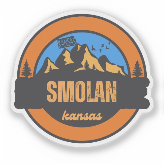 Smolan, Kansas Sticker (Voorkant)