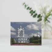 Smolny Cathedraal in Sint-Petersburg, Rusland Briefkaart (Staand voorkant)