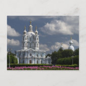 Smolny Cathedraal in Sint-Petersburg, Rusland Briefkaart (Voorkant)