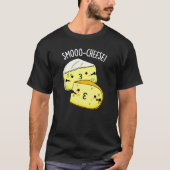 Smoo-cheese Funny Cheese Pun Dark BG T-shirt (Voorkant)