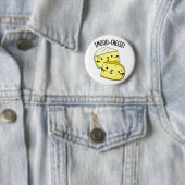 Smoo-cheese Funny Cheese Pun Ronde Button 5,7 Cm (In situ)