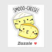 Smoo-cheese Funny Cheese Pun Sticker (Vel)