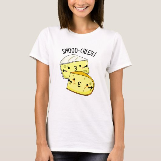 Smoo-cheese Funny Cheese Pun T-shirt (Voorkant)