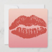 Smooch Lips Bruiloft Kaart (Achterkant)