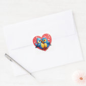 Smooches for You! – Lovebird Kiss Sticker (Envelop)