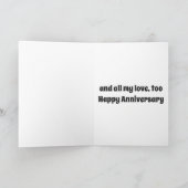 *SMOOCHES VOOR JOU & HAPPY JUBILEUM OOK* KAART (Binnen)