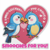 Smooches voor Jou! Sticker (Voorkant)