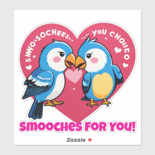 Smooches voor Jou! Sticker (Vel)