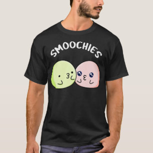 Smoochies Funny Food Kissing Mochi Pun T-shirt