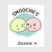 Smoochies Grappig Kussen Mochi Pun Sticker (Vel)