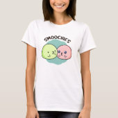 Smoochies Grappig Kussen Mochi Pun T-shirt (Voorkant)