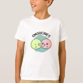 Smoochies Grappig Kussen Mochi Pun T-shirt (Voorkant)