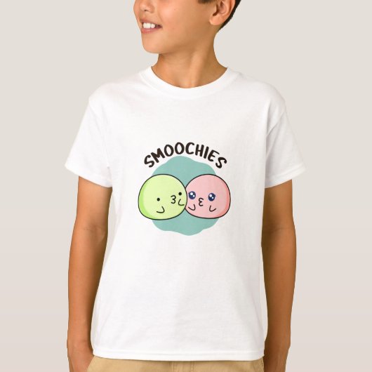Smoochies Grappig Kussen Mochi Pun T-shirt (Voorkant)