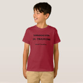 Smoodlum in training kinder shirt (Voorkant volledig)