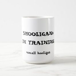 Smooligan in opleiding koffiemok