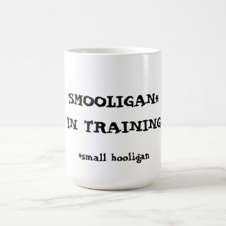Smooligan in opleiding koffiemok