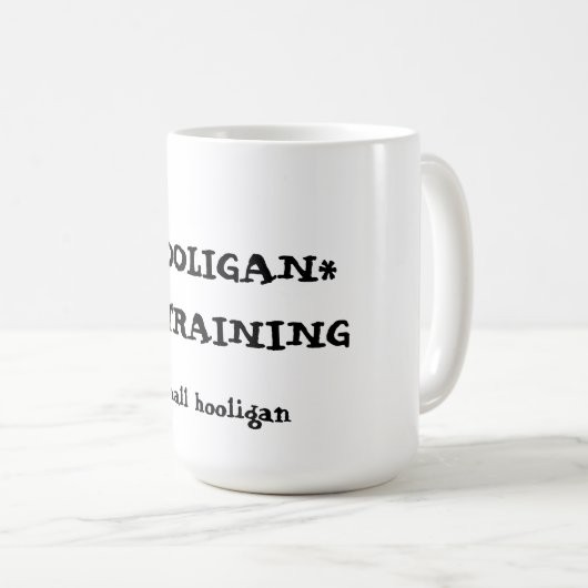 Smooligan in opleiding koffiemok (Voorkant rechts)