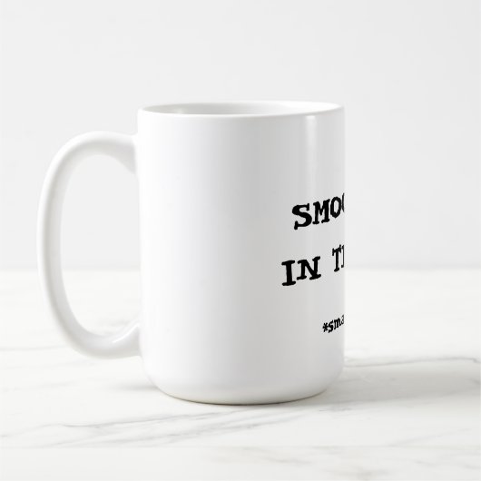 Smooligan in opleiding koffiemok (Links)