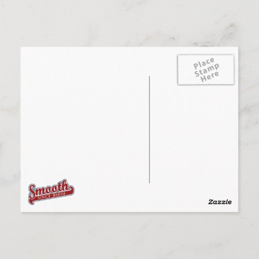 SMOOOTH aangepaste briefkaart (Achterkant)