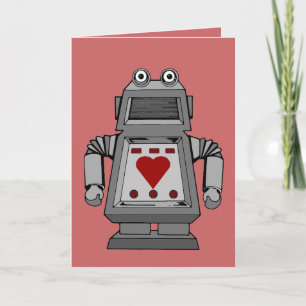 Smoorverliefde Robot Feestdagen Kaart